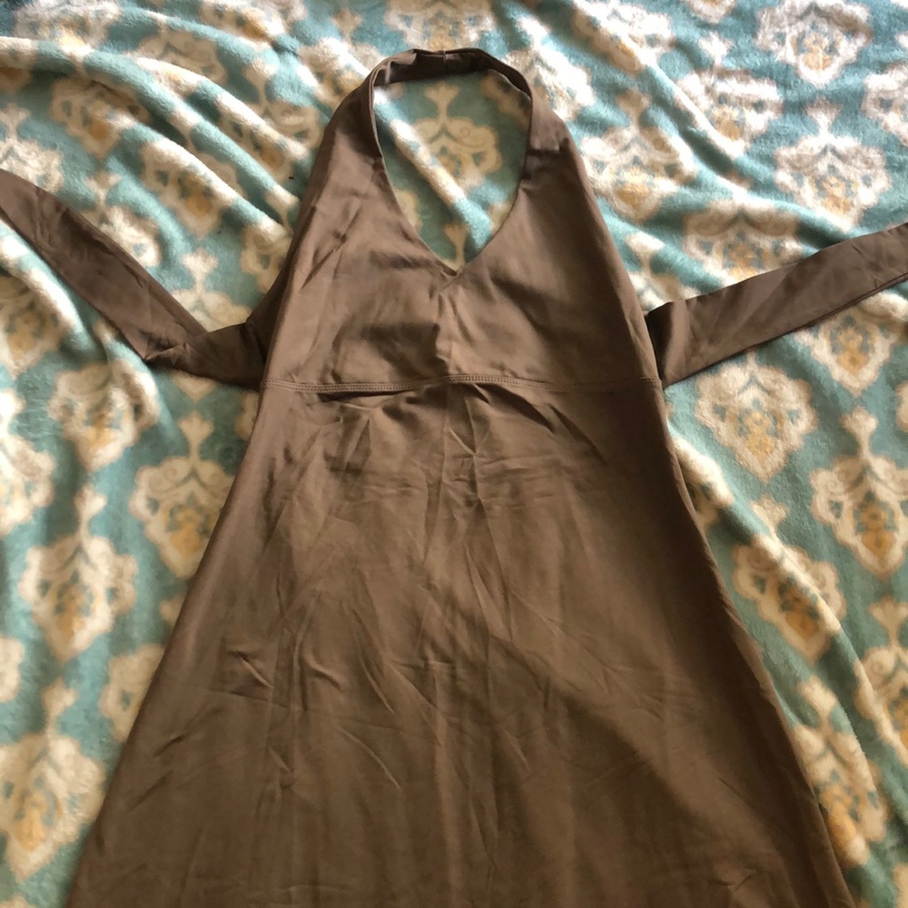 Patagonia Morning Glory Brown Halter Dress
